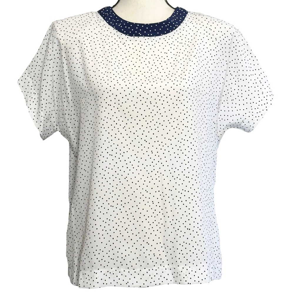 Apostrophe Blouse 12 Polka Dot White